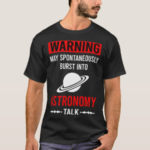 Red Warning Astronomy T-Shirt