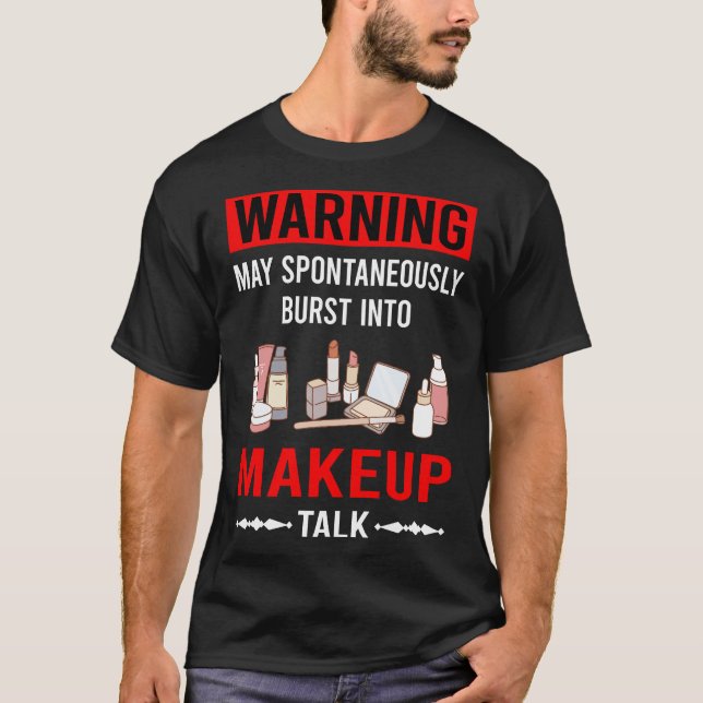 Red Warning Makeup T-Shirt (Front)