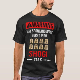 Red Warning Shogi T-Shirt