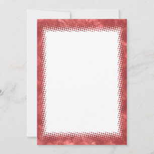 Red Watercolor Border Christmas Blank Custom Text  Invitation