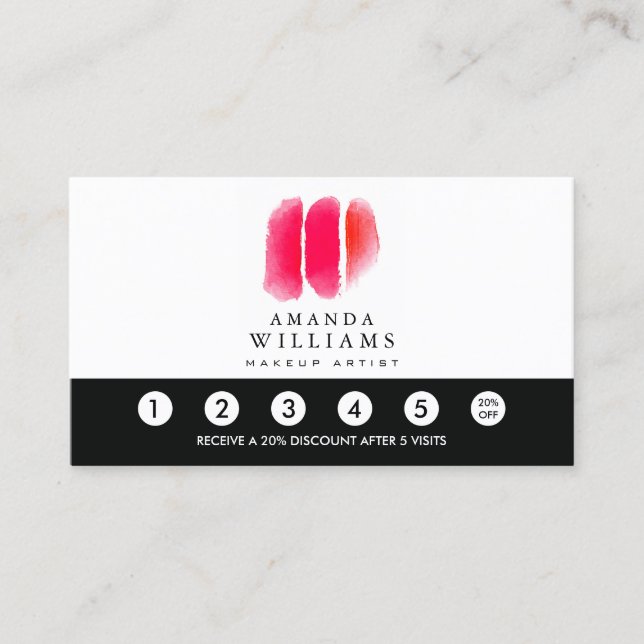 Red Watercolor Makeup Artist Swatches Loyalty (Front)