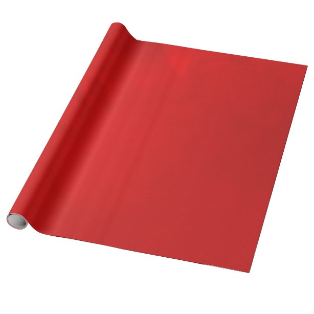 Plain Red Wrapping Paper | Zazzle UK