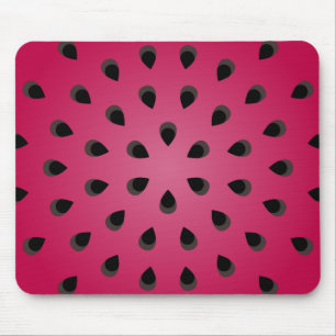 Red watermelon chunk with seeds mouse mat