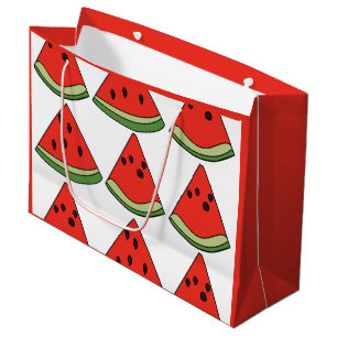 Red Watermelon Slices  Large Gift Bag