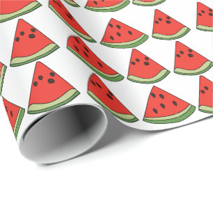 Red Watermelon Slices  Wrapping Paper