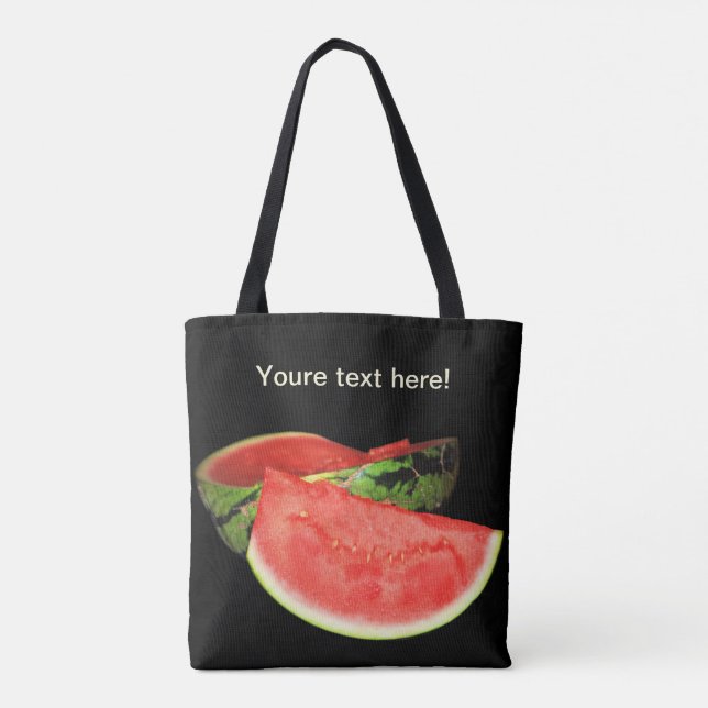 Red Watermelon Tote Bag (Back)