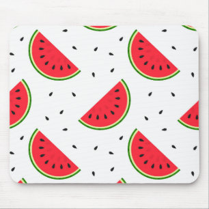 Red watermelons design mouse mat