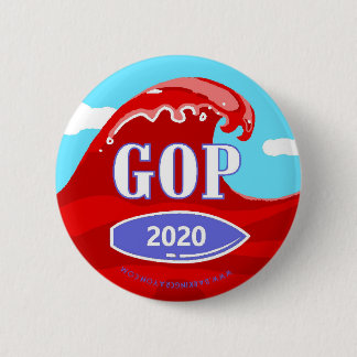 Red Wave 2020 6 Cm Round Badge