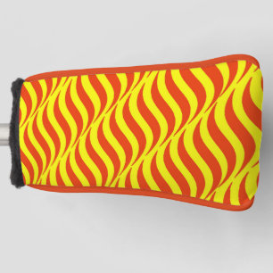 Red Waves Yellow Sky Golf Head Cover