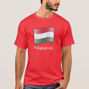 RED Waving Hungarian Flag Magyarok T-Shirt