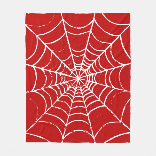 Red Web Fleece Blanket (Front)