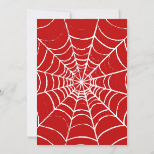 Red Web Invitation