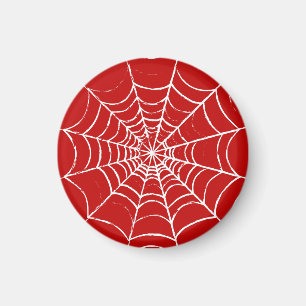 Red Web Magnet