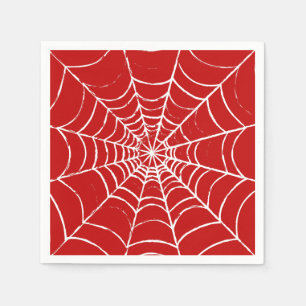 Red Web Napkin