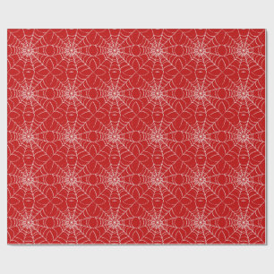 Red Web Wrapping Paper