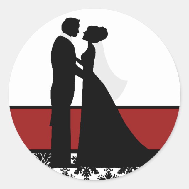 Red Wedding Couple Seals (Front)