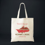 Red Wedding Cruise Tote Bag Customisable<br><div class="desc">Customisable wedding cruise totes,  favours and gifts for wedding guests and the wedding party coming to your cruise ship wedding extravaganza! Fun wedding cruise keepsakes and wedding favours. Get everyone aboard for your high seas wedding cruise!</div>