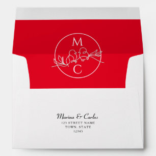 Red Wedding Envelope