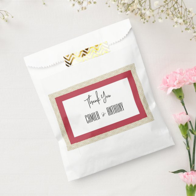 Red Wedding Favour Bags (Sealed)