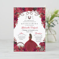 Red Western Charra Princess Ranchero Quinceanera