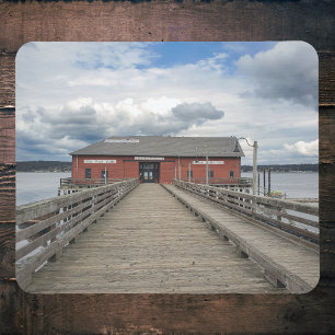 Red Wharf in Historic Coastal Coupeville Mouse Mat