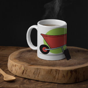 Red Wheelbarrow Garden Cart Coffee Mug