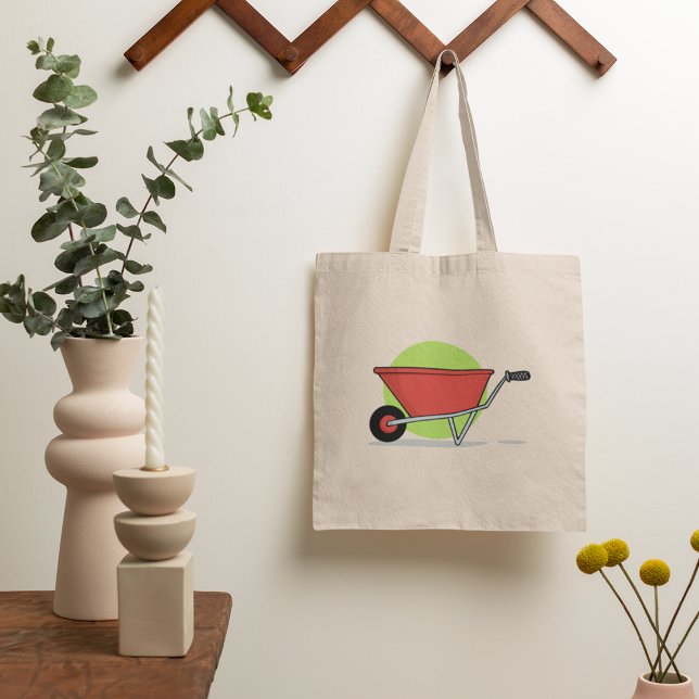 Red Wheelbarrow Garden Cart Tote Bag (Creator Uploaded)