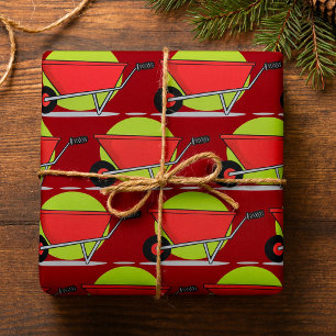 Red Wheelbarrow Wrapping Paper