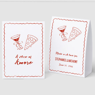 Red Whimsical Frame That's Amore Italian Wedding