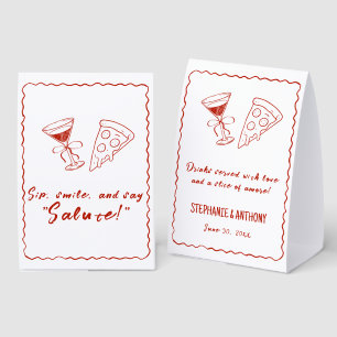 Red Whimsical Frame That's Amore Italian Wedding