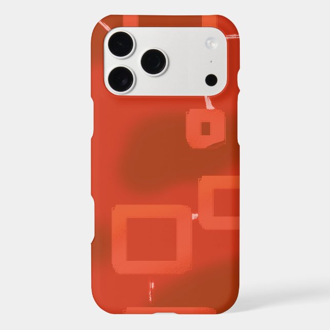 Red Whimsical Geometric Abstract (Back)