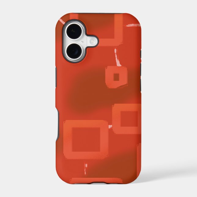 Red Whimsical Geometric Abstract (Back)