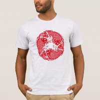 Red Whirling Koi Carp Fish Group Classic Men's T