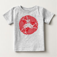 Red Whirling Koi Carp Fish Group Toddler Tee
