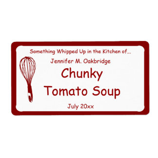 Red Whisk Personalised Homemade Food