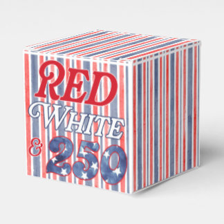 Red White & 250 Favour Box