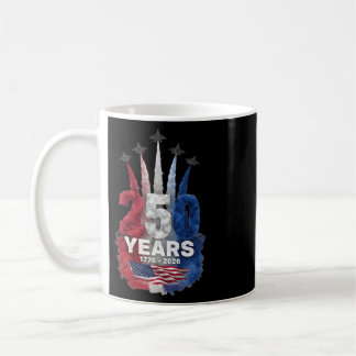 Red White 250 Years America Anniversary 250th Inde Coffee Mug