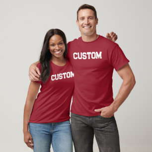 Red & White 2 CUSTOM University T-Shirt