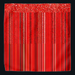 Red, White and Black Pattern Bandana<br><div class="desc">2025</div>