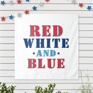 Red White and Blue 4th of July Tapestry
