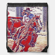 Red White and Blue All American Barrel Racer