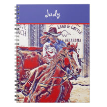 Red White and Blue All American Barrel Racer