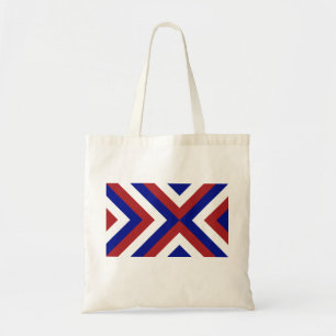Red, White, and Blue Chevrons Tote Bag