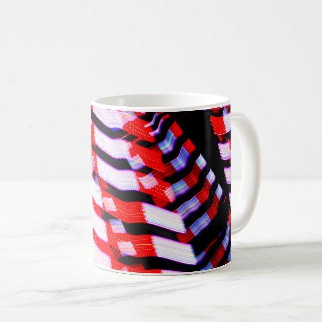 Red White and Blue Coffee Mug (Front Right)
