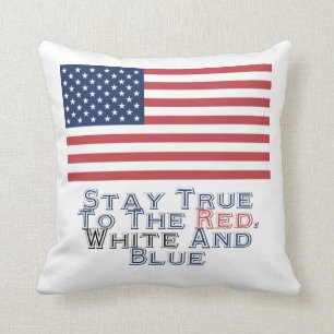 Red, White and Blue Cushion