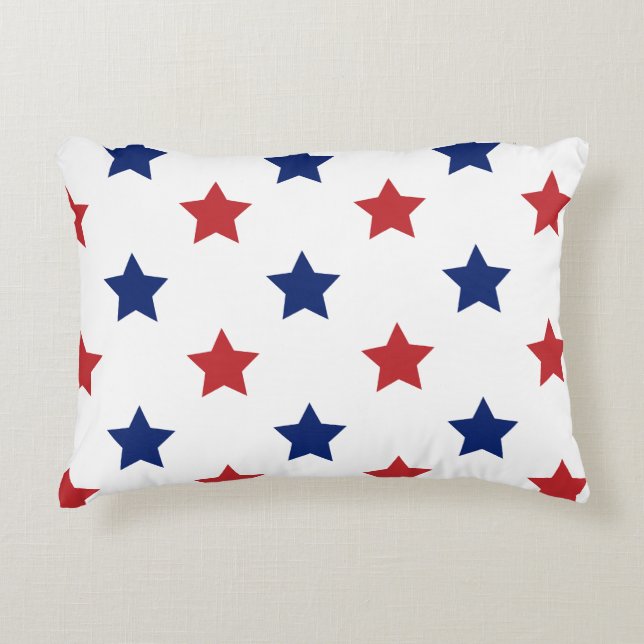 Red,White, And Blue Decorative Cushion (Front)