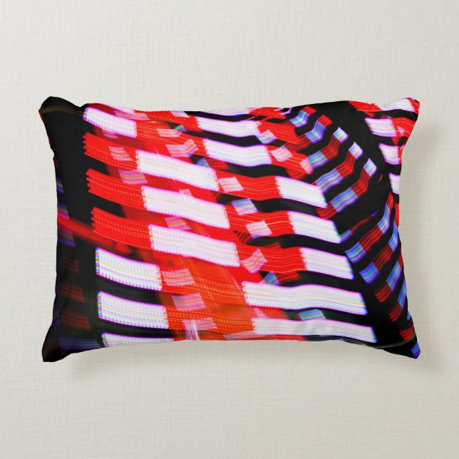 Red White and Blue Decorative Cushion (Front)