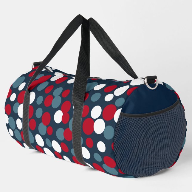 Red White and Blue Duffel Bag (Right Corner)