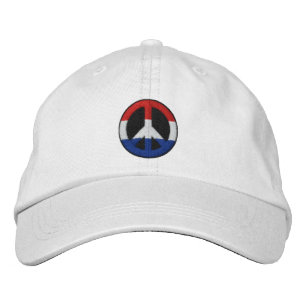 Red White and Blue Embroidered Hat
