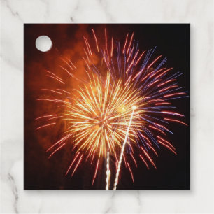 Red, White and Blue Fireworks I Patriotic Favour Tags